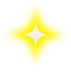 노란빛을 내며 반짝이는 별모양