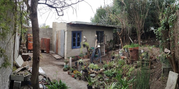 Hogar en construcci&oacute;n minimalista. 