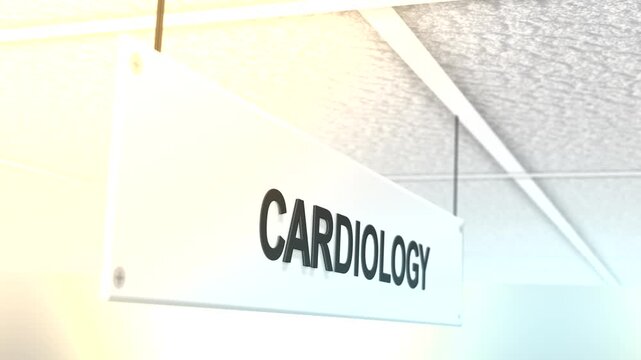  Cinematic Hospital Sign Filler Shot Series - Cardiology