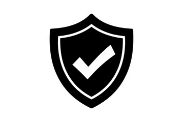 icon of security in monochrome style