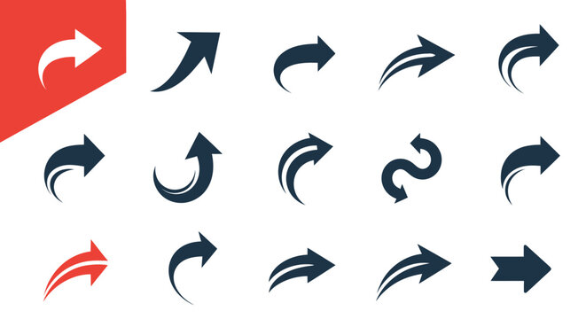 A comprehensive collection of fire flame vector icons and arrow direction symbols featuring a black circle design and sketch elements for web interface buttons