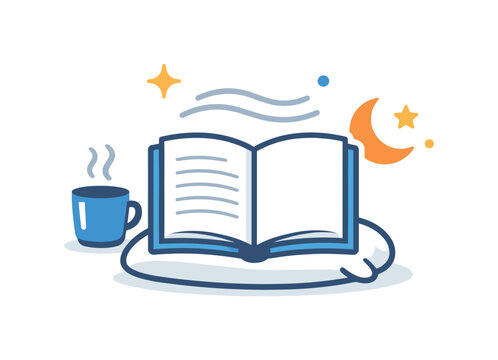 Everyday gentle care for relaxed posture and reduced eye strain during daily reading or screen time at home, a book paired with soft rest lines