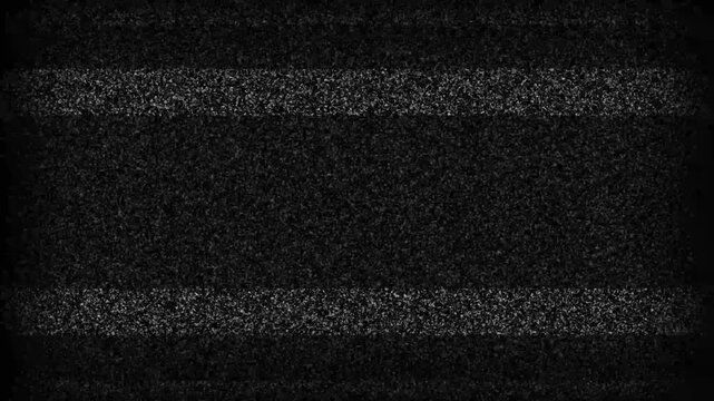 Noise on a old TV screen. tv screen noise glitch effect. Glitch static white noise television. Motion graphics of bad noise concept