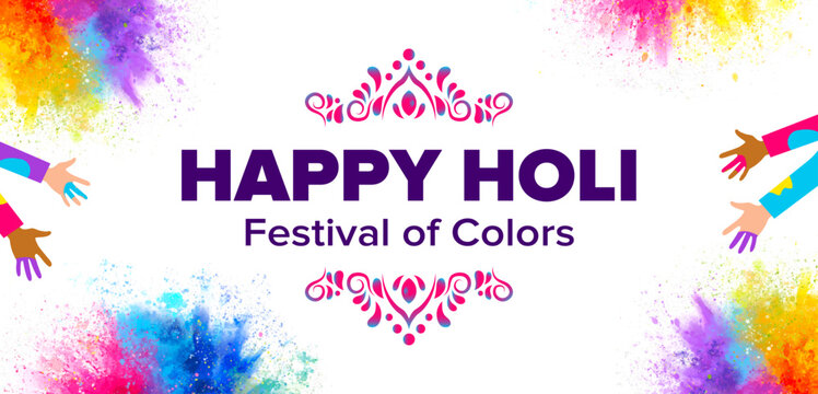 Vector illustration of Holi banner for sale and promotion for Festival of Colors celebration with message exclusive holi sale. happy holi festival background colorful design concept 