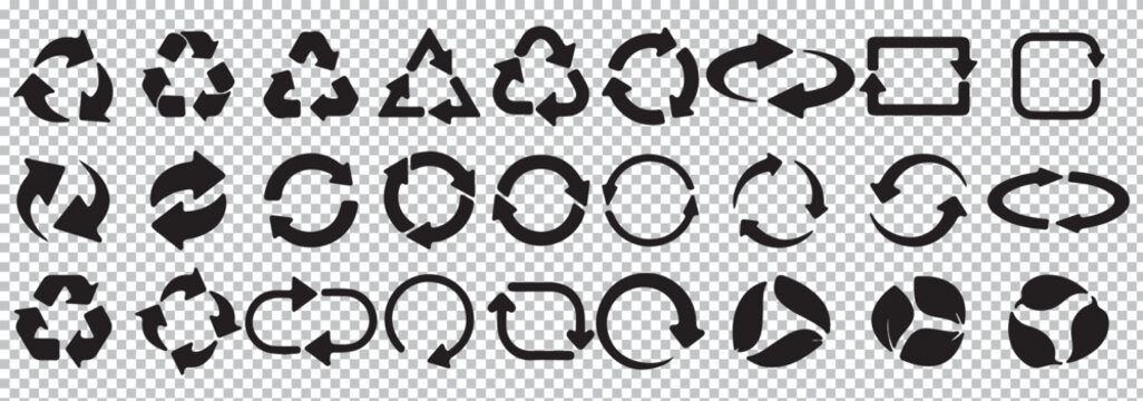 Circle arrows. Circular process, rotate infographic element. Round step loop, sync loading arrow symbol. Rotation option editable stroke vector recycle refresh signs
