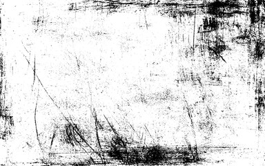 Fototapeta premium Abstract monochrome texture. background of black and white pattern with cracks, scuffs, chips, stains, ink spots