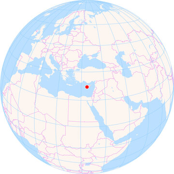 Location Map of Paphos Int. Airport (Paphos, Paphos, Cyprus). IATA-code: PFO. No labels at all.