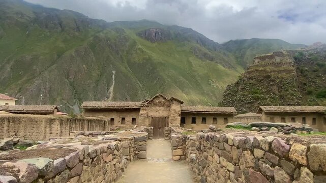Ollantaytambo is a town and an Inca archaeological site in south Peru