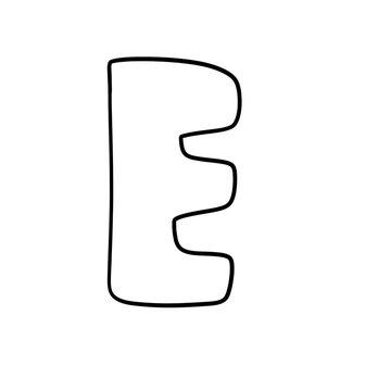 letter e