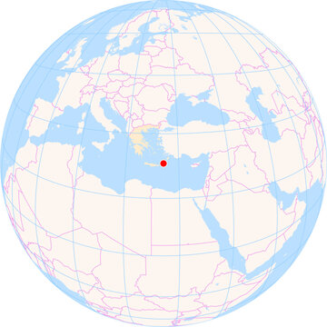 Location Map of Karpathos Island National Airport (Karpathos, Notio Aigaio, Greece). IATA-code: AOK. No labels at all.