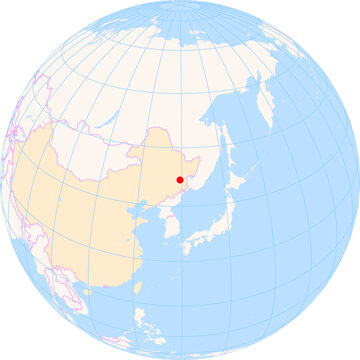 Location Map of Mudanjiang Hailang Int. Airport (Mudanjiang, Heilongjiang, China). IATA-code: MDG. No labels at all.