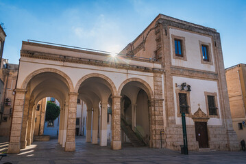 Obraz premium View of Alcamo Main Square, Trapani, Sicily, Italy, Europe
