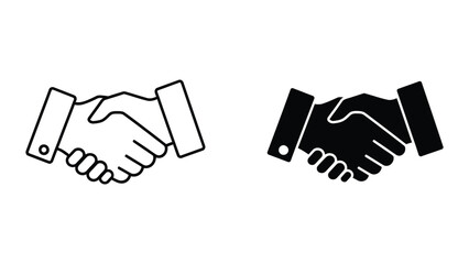 Fototapeta premium Handshake agreement illustration