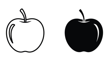 Two apples illustration
