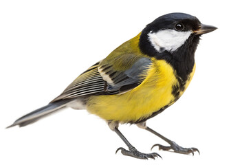 Obraz premium great tit isolated on white background