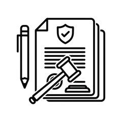 Legal Compliance icon in vector