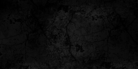 Dark gray black slate stone wall background in natural pattern for decorative texture. grunge background dark black chalk board and black board texture. cement floor and lines paint black background. © TextureStock