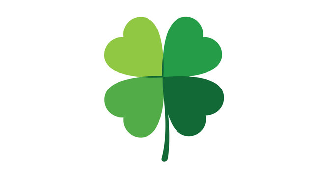 A vibrant illustration of a four leaf clover symbolizing good luck and fortune