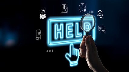 Digital customer support system provides quick assistance, real-time chat, and communication...