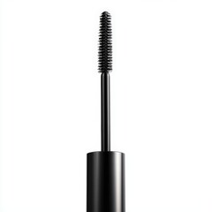 Obraz premium A close-up of a mascara brush, ideal for cosmetic advertisements, beauty blogs, or instructional content on makeup application techniques, This image highlights product features and styling tips,