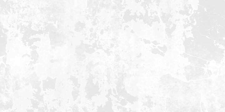 White grunge featuring light gray marble texture. Layers of thick white acrylic paint, cracked gesso texture, and  gray charcoal rubbings. smooth stone surface, natural concrete texture.