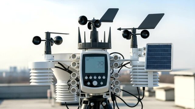 Advanced Weather Station Equipment for Accurate Meteorological Data Collection.