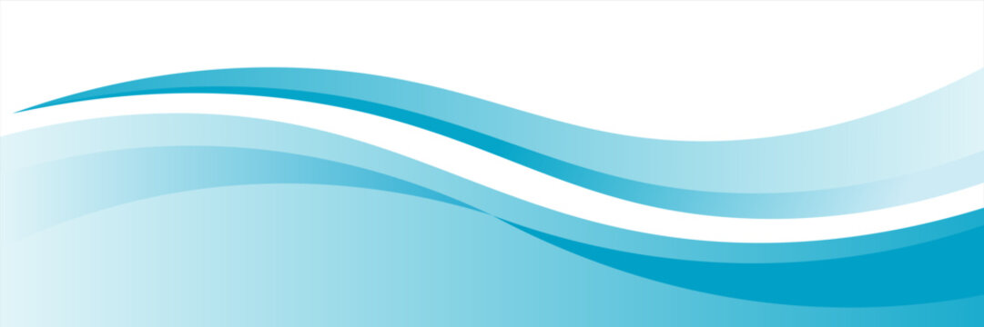 Blue and white business wave banner background. vector