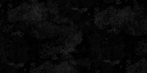 Dark gray black slate stone wall background in natural pattern for decorative texture. grunge background dark black chalk board and black board texture. cement floor and lines paint black background. © TextureStock