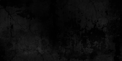 Dark gray black slate stone wall background in natural pattern for decorative texture. grunge background dark black chalk board and black board texture. cement floor and lines paint black background. © TextureStock