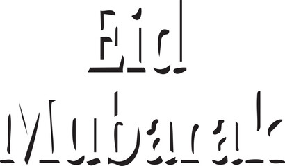 Obraz premium eid mubarak letter calligraphy banner