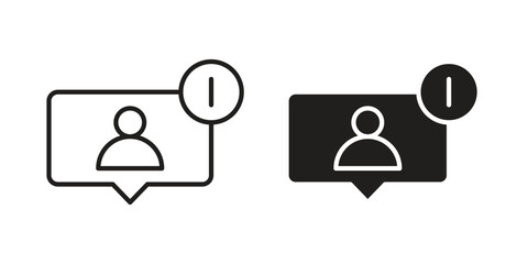 Obraz premium Followers icon. Vector linear icon collection. Vector EPS10