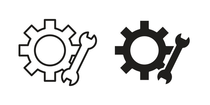 Maintainance icon. Vector linear icon collection. Vector EPS10