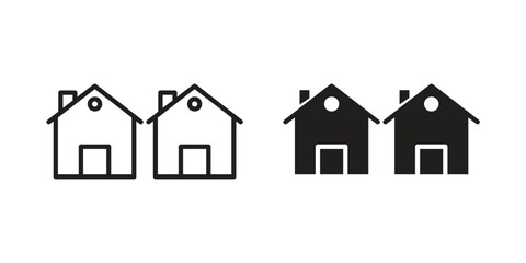 Neighborhood icon. Vector linear icon collection. Vector EPS10