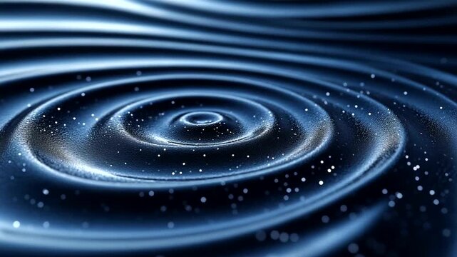 Close-up of Rippling Water Surface with Sparkling Particles