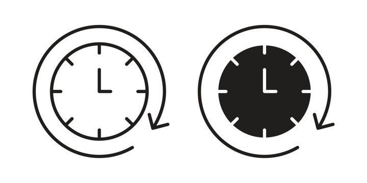 Wait time icon. Vector linear icon collection. Vector EPS10