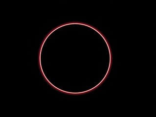 Fototapeta premium circle marker annotation isolated on a black background