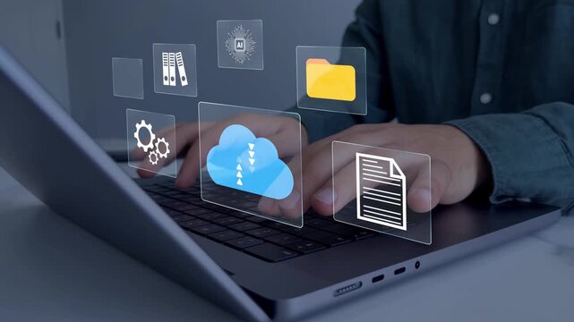 Cloud data exchange via FTP, secure file transfer and backup, digital document sharing system, internet storage workflow, cloud apps workflow system. Data storage management technology.