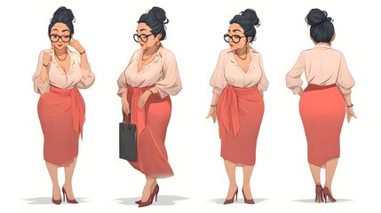 character sheet of an senior business women