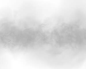 Fototapeta premium Soft vapor ribbons curl naturally across transparent canvas. Layered diffusion enhances dreamy look. Perfect overlay for web and print PNG. 
