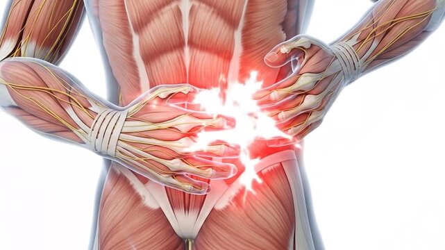 Anatomical Model of Human Muscles and Skeletal Structure