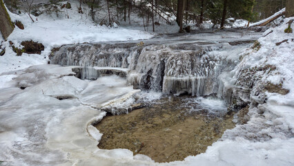 Waterfall on Jeleń - Roztocze, Poland © Jacek 