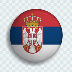 Obraz premium Serbia round ball