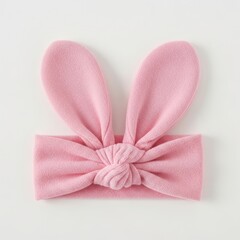 Soft pink bunny-shaped headband for a cute and playful accessory look