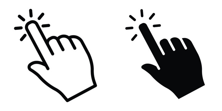 Cursor icon set different style collection for web Ui. EPS10