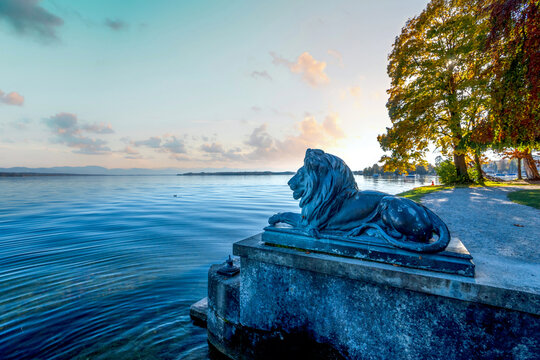 Starnberger See bei Tutzing, Deutschland 