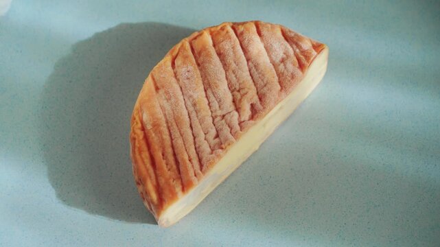 Epoisses cheese is frances soft, washed-rind cheese produced in Burgundy. High quality 4k footage