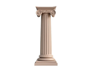 Fototapeta premium A white pillar with intricate designs, suitable for use in architecture, interior design or photography projects