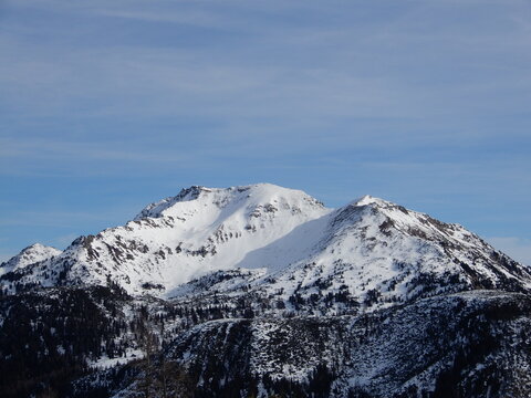 Blick nach Osten zum Seekareck 2217m und Seekarschneid 2288m in den Schladminger Tauern