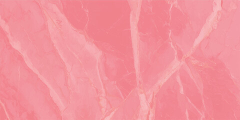 Fototapeta premium Abstract coral red marble texture background with soft white mineral veins for vibrant fashion and modern creative design