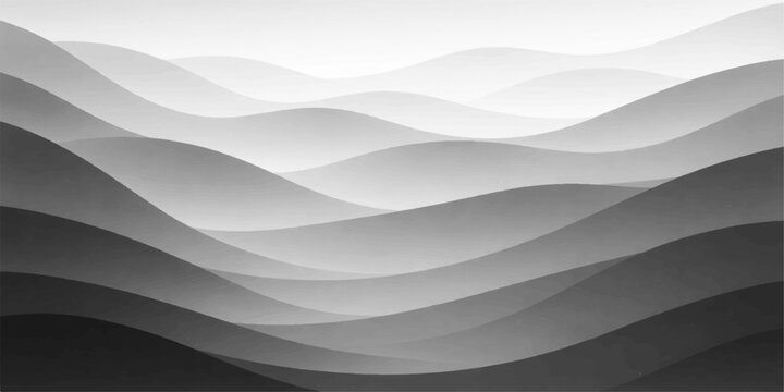 Smooth blue wave pattern with futuristic 3D curves and silk texture design for a modern abstract business backdrop vector illustration